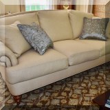 F02. Ethan Allen sofa. 36”h x 85”w x 41”d 